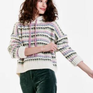 DEAR JOHN Colorful ‘Candy Stripe’ Hoodie, XS